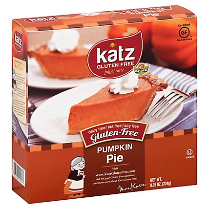 Katz Gluten Free Pie Pumpkin - 8.25 Oz - Image 1