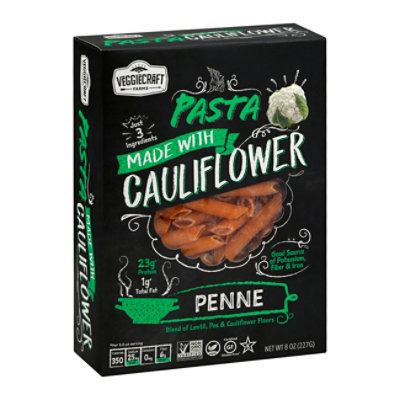 Veggiecraft Pasta Penne Cauliflower - 8 Oz - Image 1