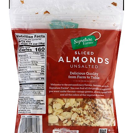 Signature Farms Almonds Sliced Unsalted - 10 Oz - Image 3