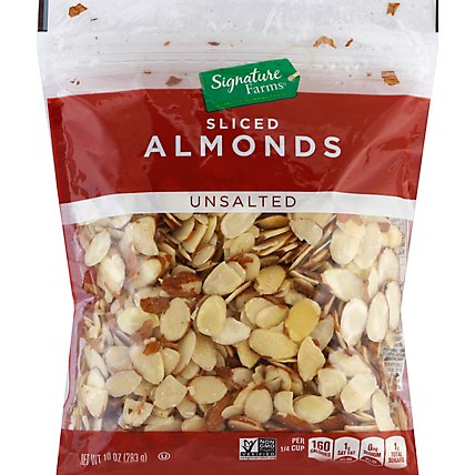 Signature Farms Almonds Sliced Unsalted - 10 Oz - Image 2