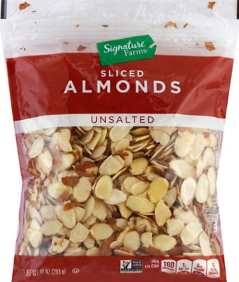 Signature Select/Farms Unsalted Sliced Almonds - 10 Oz - Image 2