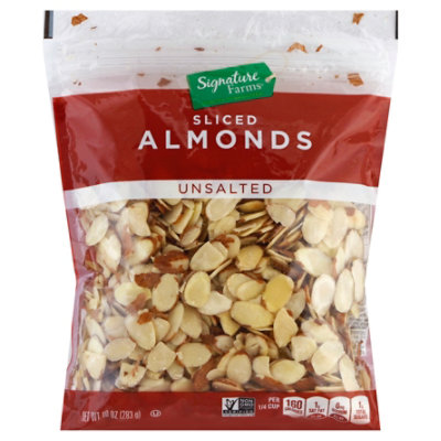 Signature Select/Farms Unsalted Sliced Almonds - 10 Oz - Image 1