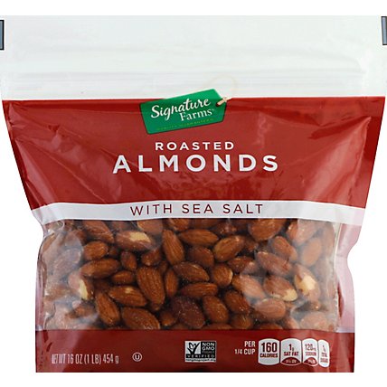 Signature Farms Almonds W/Sea Salt - 16 Oz - Image 2