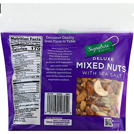 Signature Farms Deluxe Mixed Nuts With Sea Salt - 16 Oz - Image 3