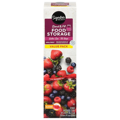 Signature Select Bags Food Storage Gallon Value Pack - 32 Count - Jewel-Osco