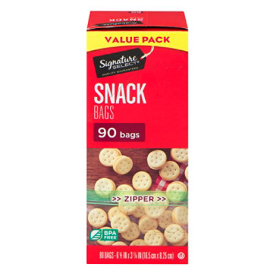 Signature SELECT Bags Snack Resealable Value Pack - 90 Count - Image 3