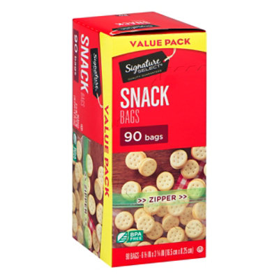 Signature SELECT Bags Snack Resealable Value Pack - 90 Count - Image 1