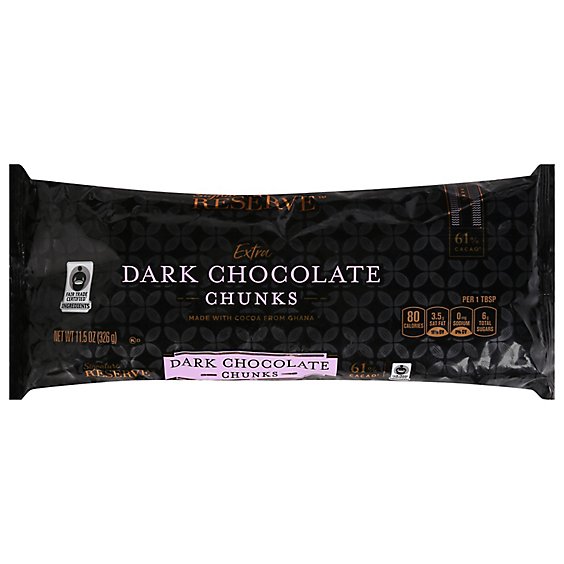 Signature Reserve Chocolate Chunks Extra Dark - 11.5 Oz
