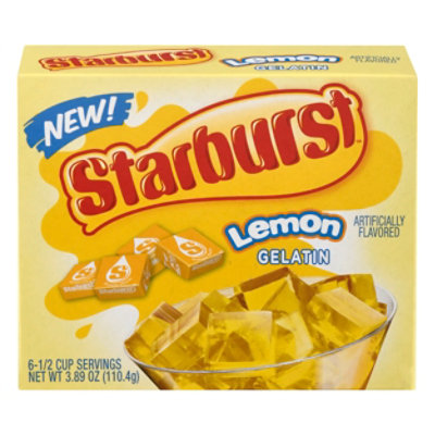 Starburst Gelatin Lemon 6 Serve - 3.94 Oz - Image 3