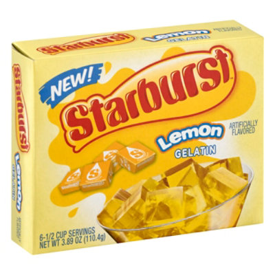 Starburst Gelatin Lemon 6 Serve - 3.94 Oz - Image 1