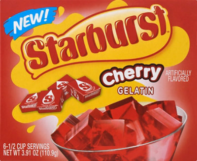 Starburst Gelatin Cherry 6 Count - 3.91 Oz - Image 2