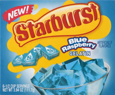 Starburst Gelatin Blue Raspberry 6 Count - 3.94 Oz - Image 2