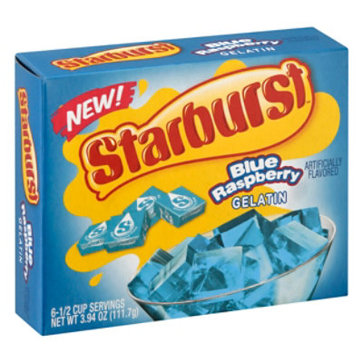 Starburst Gelatin Blue Raspberry 6 Count - 3.94 Oz - Image 1