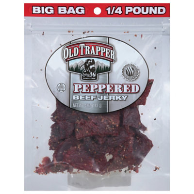 Old Trapper Beef Jerky Peppered - 4 Oz