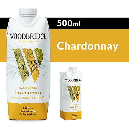 Woodbridge Chardonnay White Wine - 500 Ml - Image 1