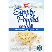 JOLLY TIME Microwave Popcorn Simply Popped Sea Salt Lightly Salted - 9 Oz - Image 2