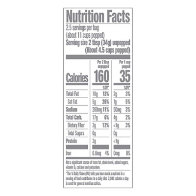 JOLLY TIME Microwave Popcorn Simply Popped Sea Salt Lightly Salted - 9 Oz - Image 4