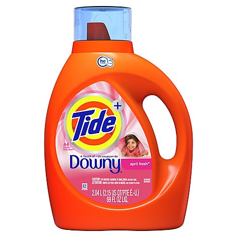 Tide Plus Downy April Fresh Liquid Laundry Detergent HE Compatible 44 Loads - 69 Fl. Oz.