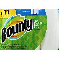 Bounty Paper Towels Select A Size Super Rolls White - 6 Roll - Image 2