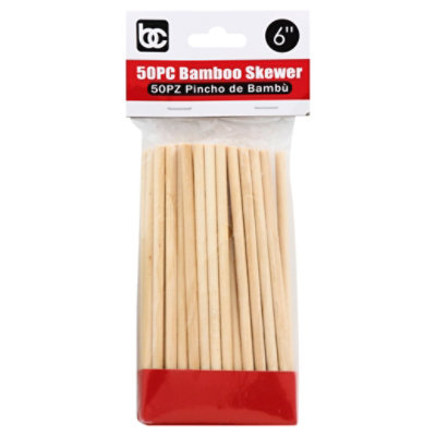 Bene Casa Skewer Bamboo 6 Inch - 50 Count