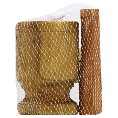 Bene Casa Wood Mortar & Pestle - Each - Image 4