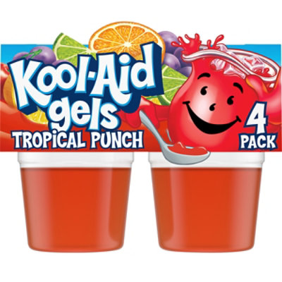 Kool-Aid Gels Tropical Punch Jell-O Ready-to-Eat Gelatin Snacks