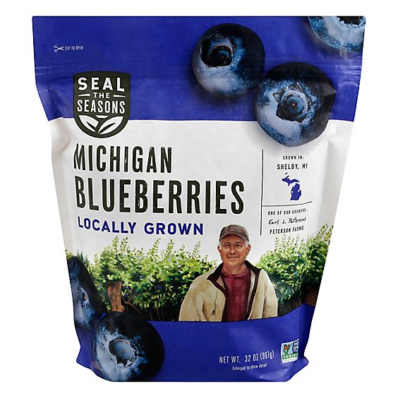 Frozen Local Michigan Blueberries - 32 Oz