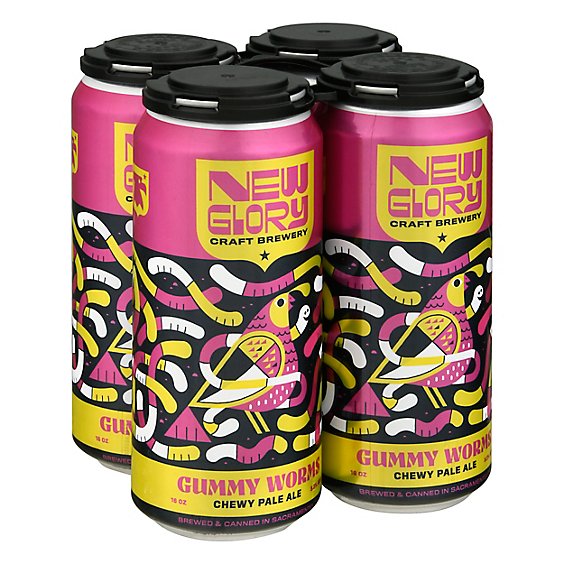 New Glory Gummy Worms Pale Ale In Cans - 4-16 Fl. Oz.