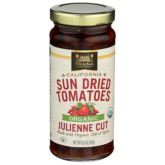 Traina Sun Dried Tomatoes Julienne Oil - 8.5 Oz