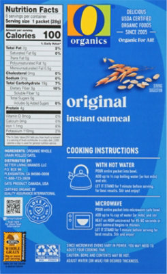 O Organics Oatmeal Instant Original - 7.9 Oz - Image 6