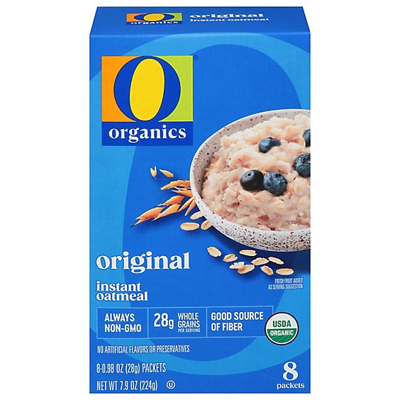 O Organics Oatmeal Instant Original - 7.9 Oz