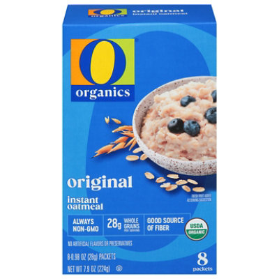 O Organics Oatmeal Instant Original - 7.9 Oz - Image 1