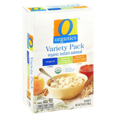 O Organics Oatmeal Instant Variety Pack - 10.4 Oz