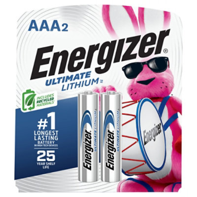 Energizer Batteries Ultimate Lithium AAA - 2 Count