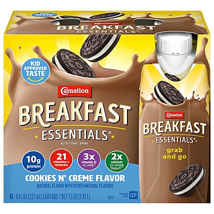 Carnation Breakfast Essentials Cookies n Creme Bottles - 6-8 Fl. Oz. - Image 3