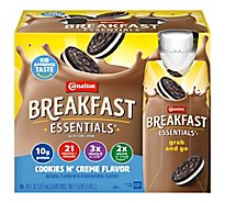 Carnation Breakfast Essentials Cookies n Creme Bottles - 6-8 Fl. Oz.