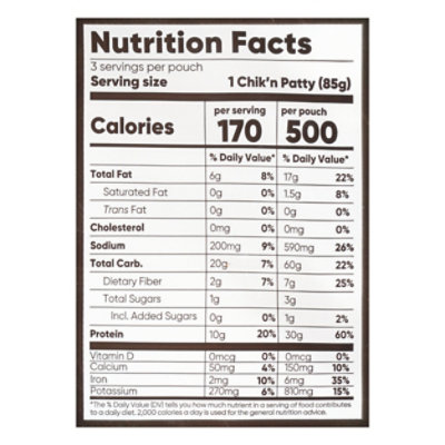 Alpha Foods Burger Patties Plant Based Crispy Chikn - 9 Oz - Image 4