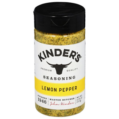 Kinders Cracked Pepper & Lemon - 6.75 Oz