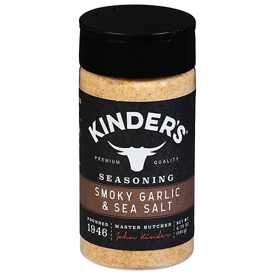 Kinders Seasoning Smoky Garlic & Sea Salt - 6.75 Oz
