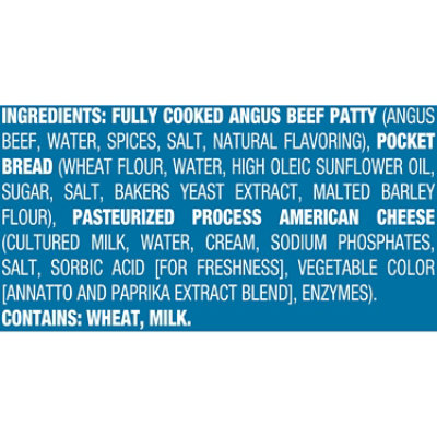Sandwich Bros. Angus Cheeseburger Melts Flatbread Frozen Sandwiches -6-13.5 Oz - Image 5