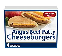 Sandwich Bros. Angus Cheeseburger Flatbread Frozen Sandwiches - 6 Count
