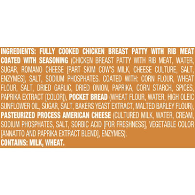 Sandwich Bros. Chicken Melts Flatbread Frozen Sandwiches -6-15 Oz - Image 5