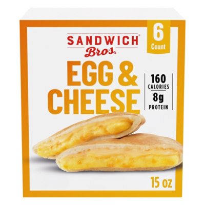 Sandwich Bros Sandwiches Flatbread Pocket Egg & Cheese -6-15 Oz