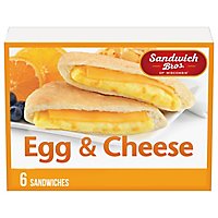 Sandwich Bros Sandwiches Flatbread Pocket Egg & Cheese 6 Count - 15 Oz - Image 2