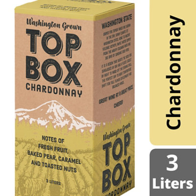 Top Box Wine Chardonnay - 3 Liter