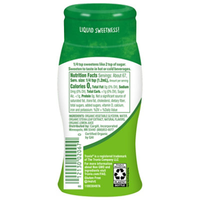Truvia Organic Zero Calorie Liquid Stevia Original Flavor Sweetener Bottle - 2.7 Oz - Image 3