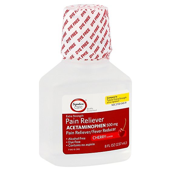 Signature Care Acetaminophen Liquid 1000mg - 8 Fl. Oz.