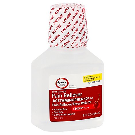 Signature Care Acetaminophen Liquid 500mg - 8 Fl. Oz.