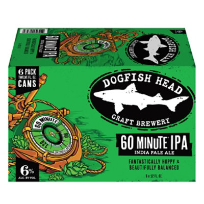 Dogfish Head 60 Minute Ipa Pack In Cans - 6-12 Fl. Oz. - Image 6