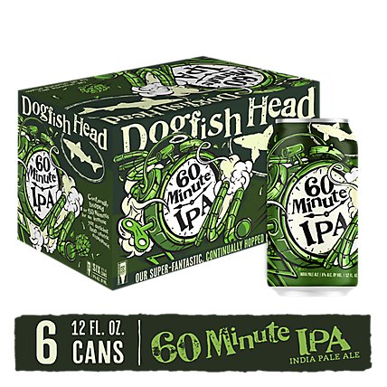 Dogfish Head 60 Minute Ipa Pack In Cans - 6-12 Fl. Oz. - Image 2